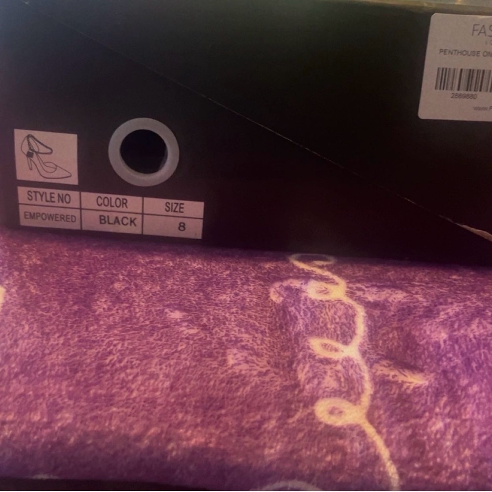 Empowered Black Heels - Size 8